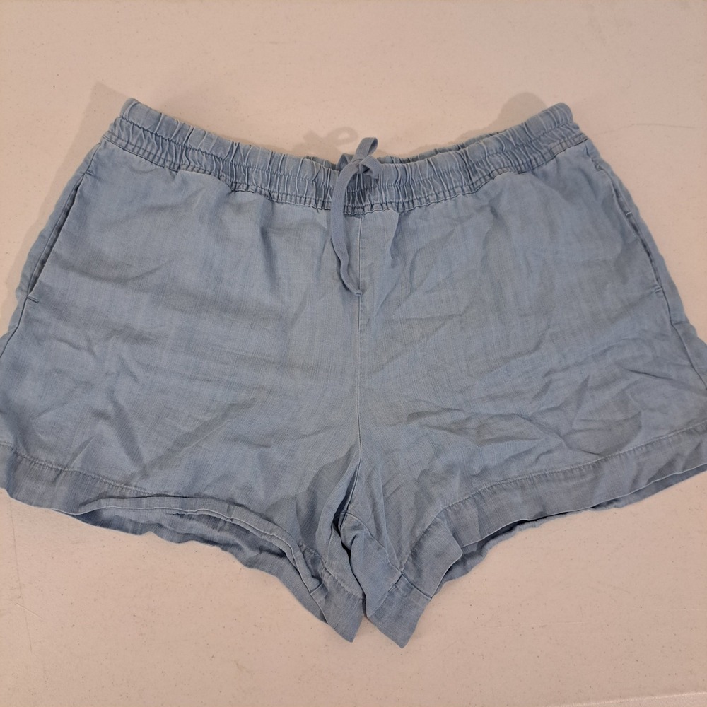 Hilary Radley Womens Shorts XXL Light Blue Tencel Lyocell 1841-196